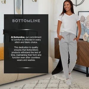 NWT NWOT BottomLine Sweatpants Comfortable  Sweatpants, Fleece Joggers Gray 3X